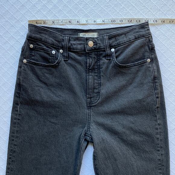 Madewell The‎ Perfect Vintage Jean Faded Black High Rise Tapered Denim Size 26 - Picture 9 of 11